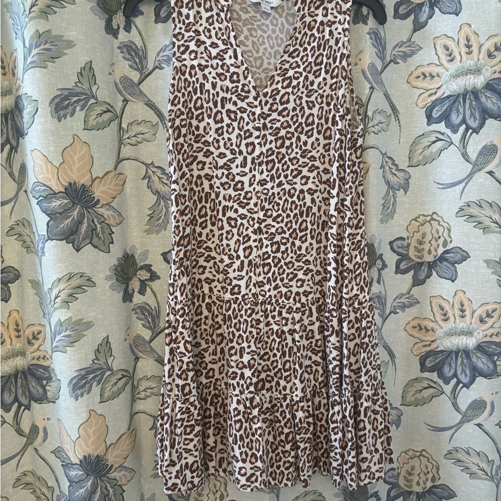 Nine West Leopard Print Dress - Brown and Cream